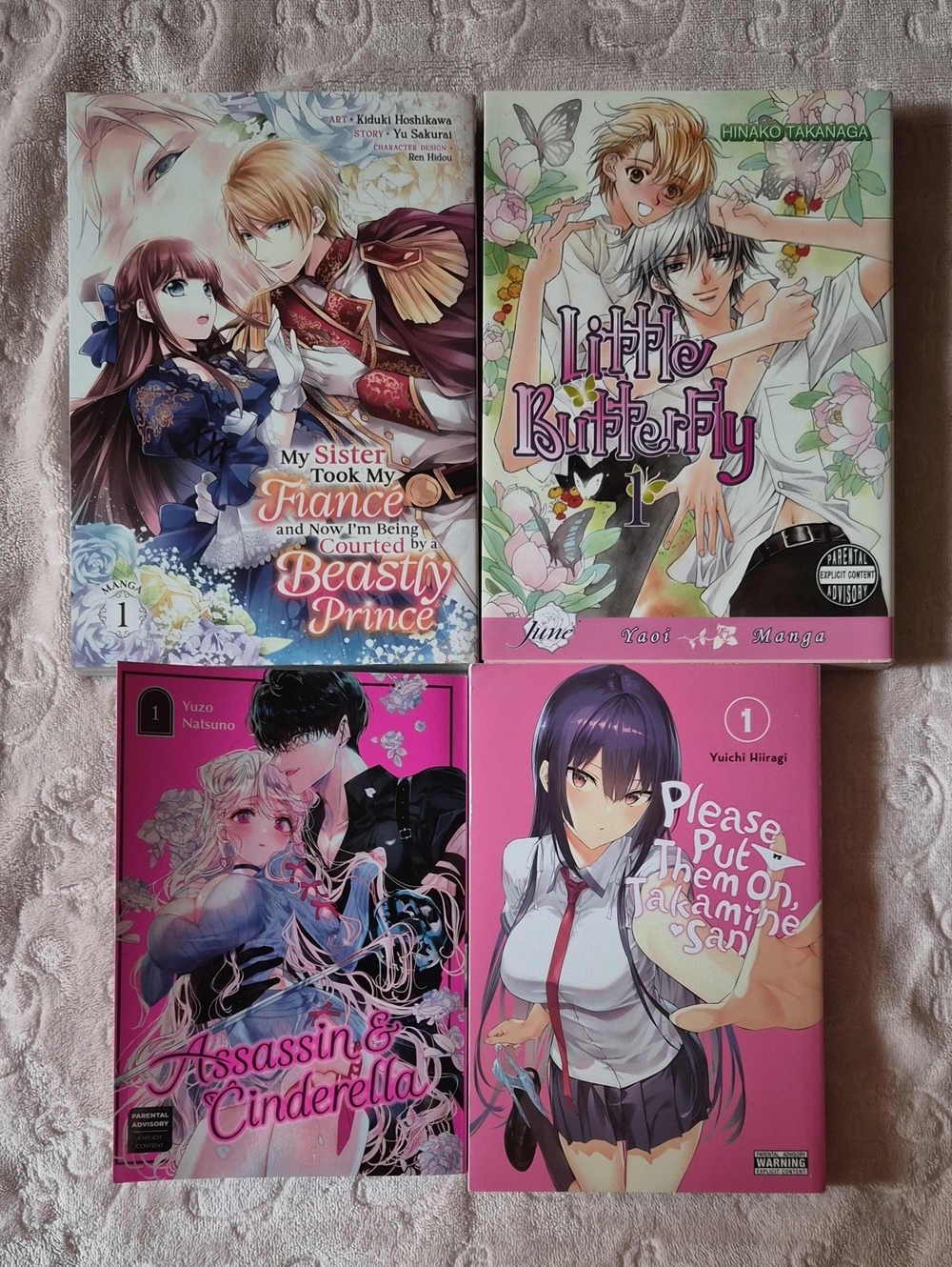 4 Different First Book Manga Volumes